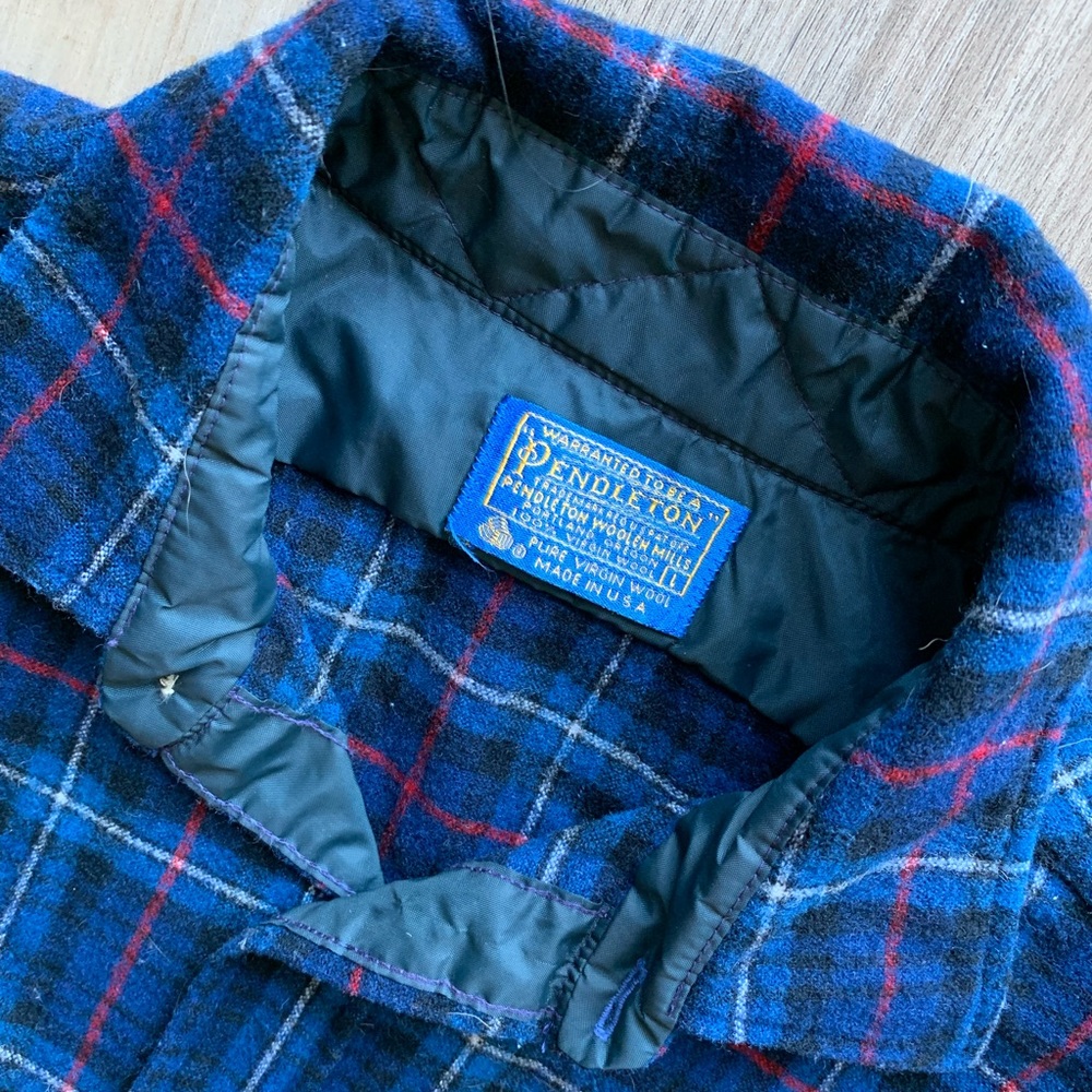 1980’s Pendleton Authentic Mackenzie Blue Tartan … - image 3